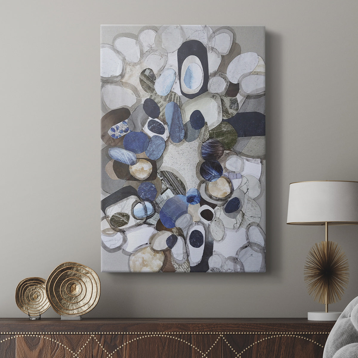 Santa Cruz Beach Stones - Canvas Art Print