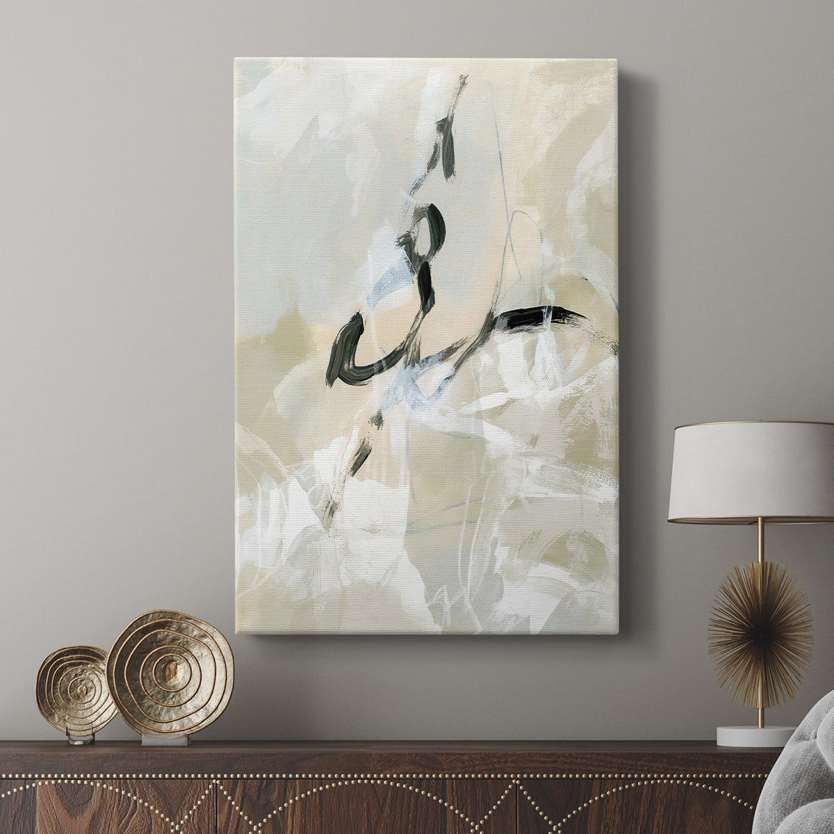 Scribble Veil I - Canvas Art Print