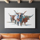 Modern Longhorns I - Canvas Art Print