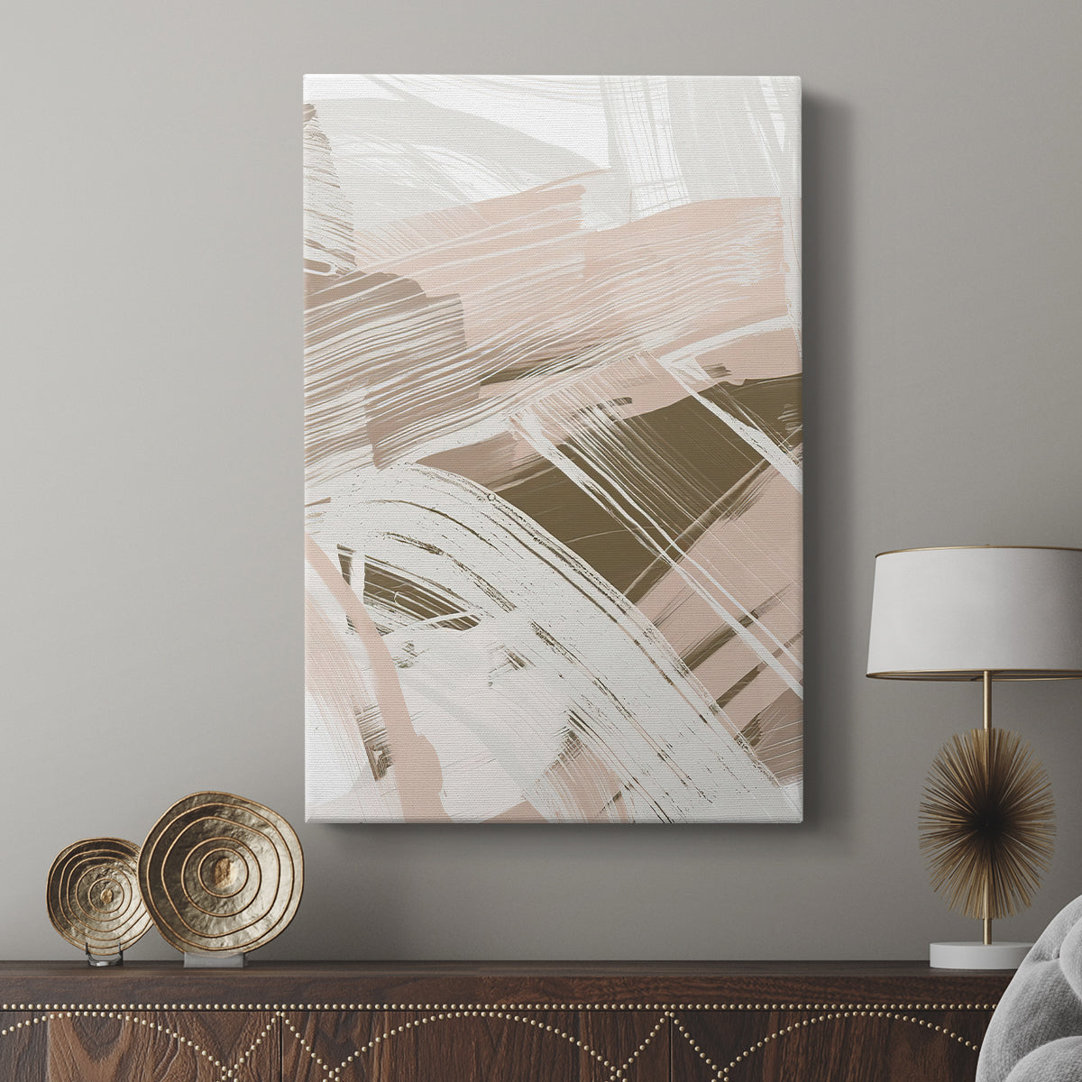 Earthtone Swipe I - Canvas Art Print
