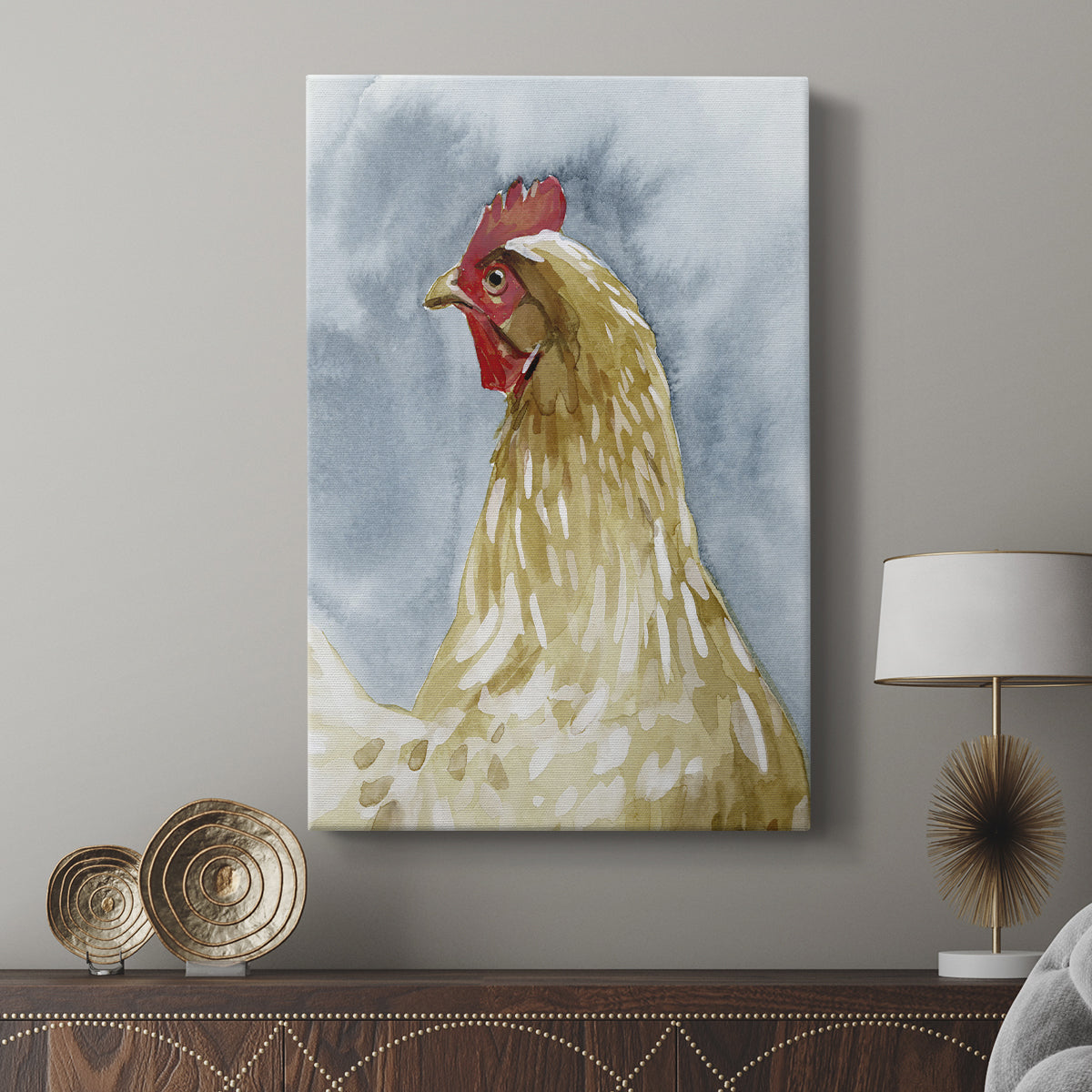 Chicken Portrait I - Canvas Art Print