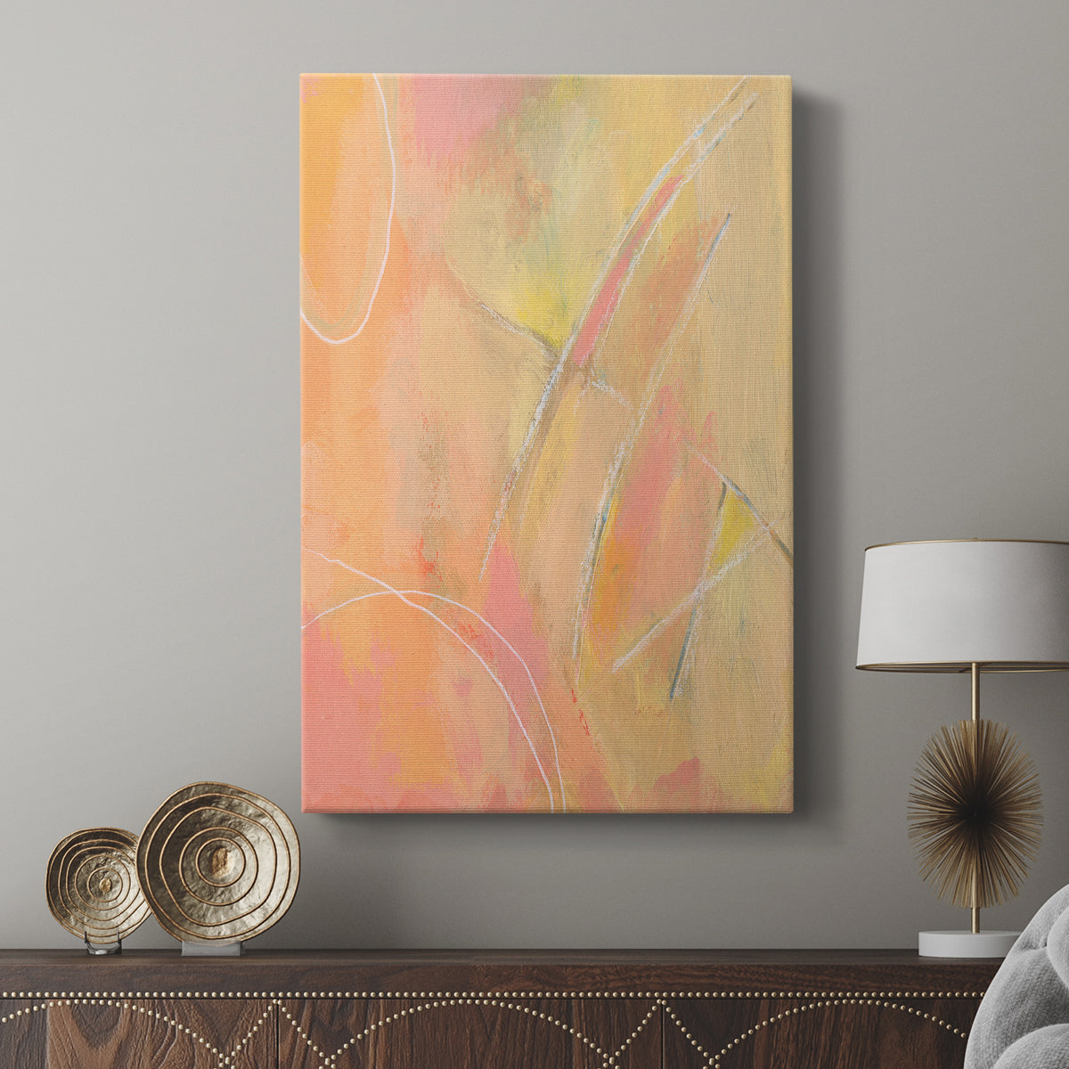 Peach Bliss III - Canvas Art Print