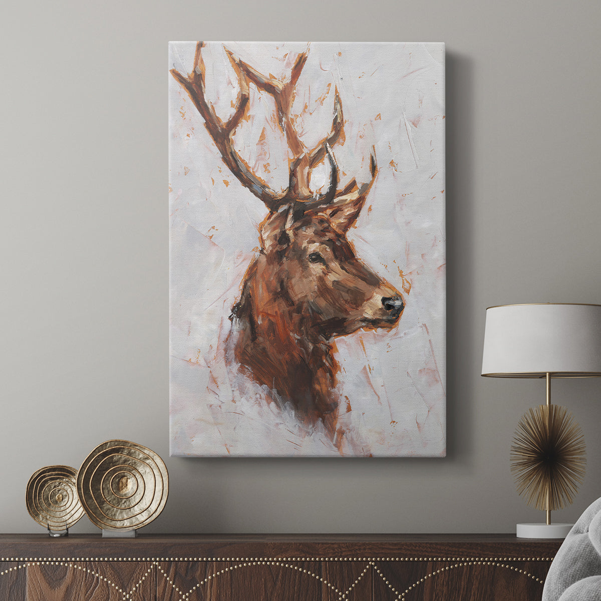 Stag Study II - Canvas Art Print