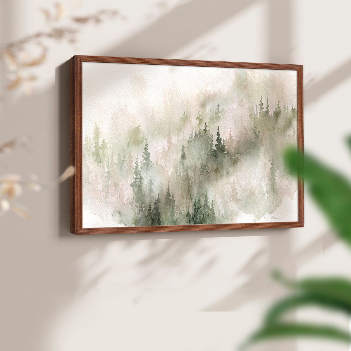 46155,forest,watercolor,trees,mist,fog,landscape,art,painting,nature,serene,pine,calm,greenery,decorative,framed,decor,atmosphere,tranquil,wall art,illustration,scenery,background,peaceful,light,shadow,brushstrokes,subtle,textures,forested,foliage,environment,woodland,aesthetic,design,beautiful,home decor,tranquility,inspiration,Re-stickable,Plants & Flowers