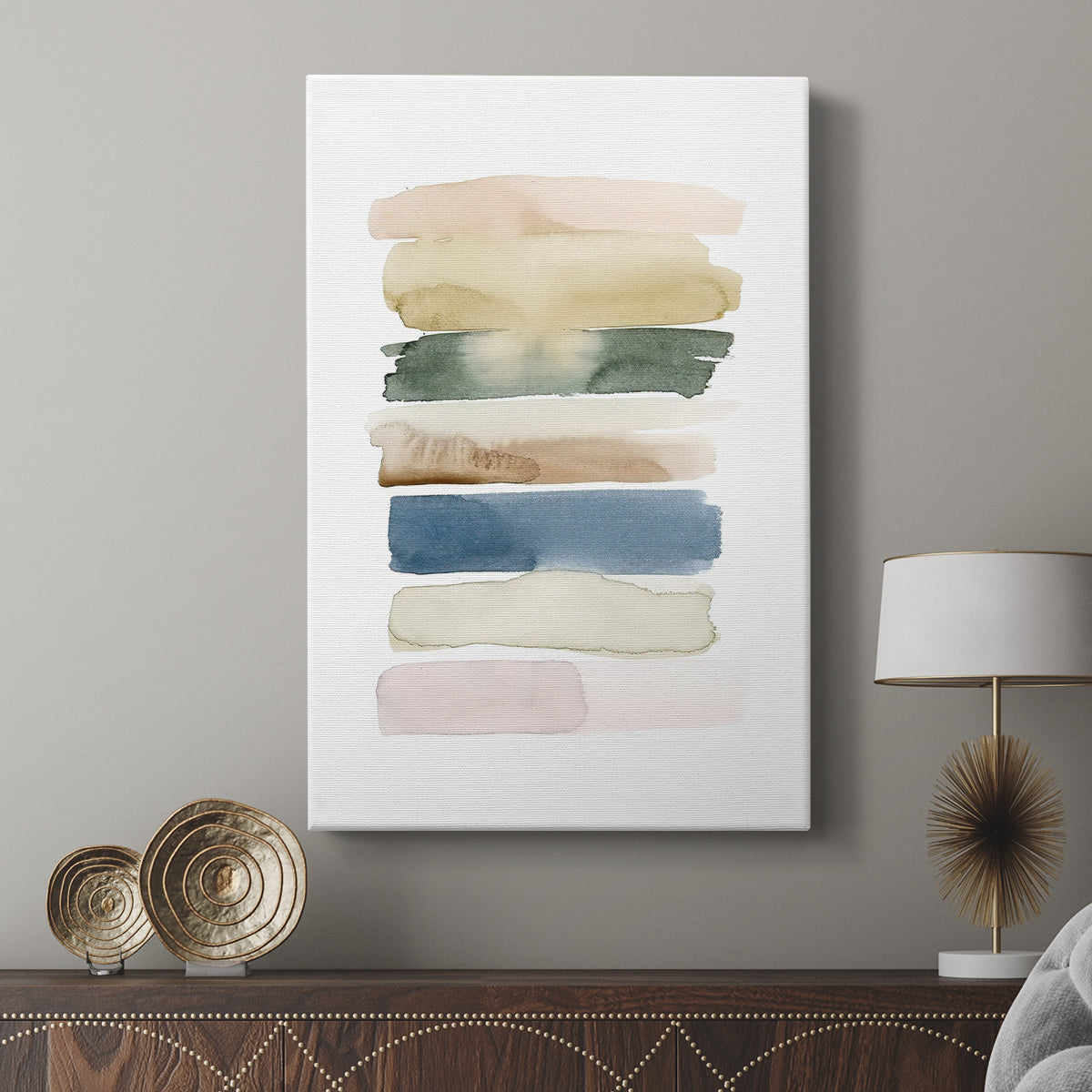 Faint Swatches II - Canvas Art Print
