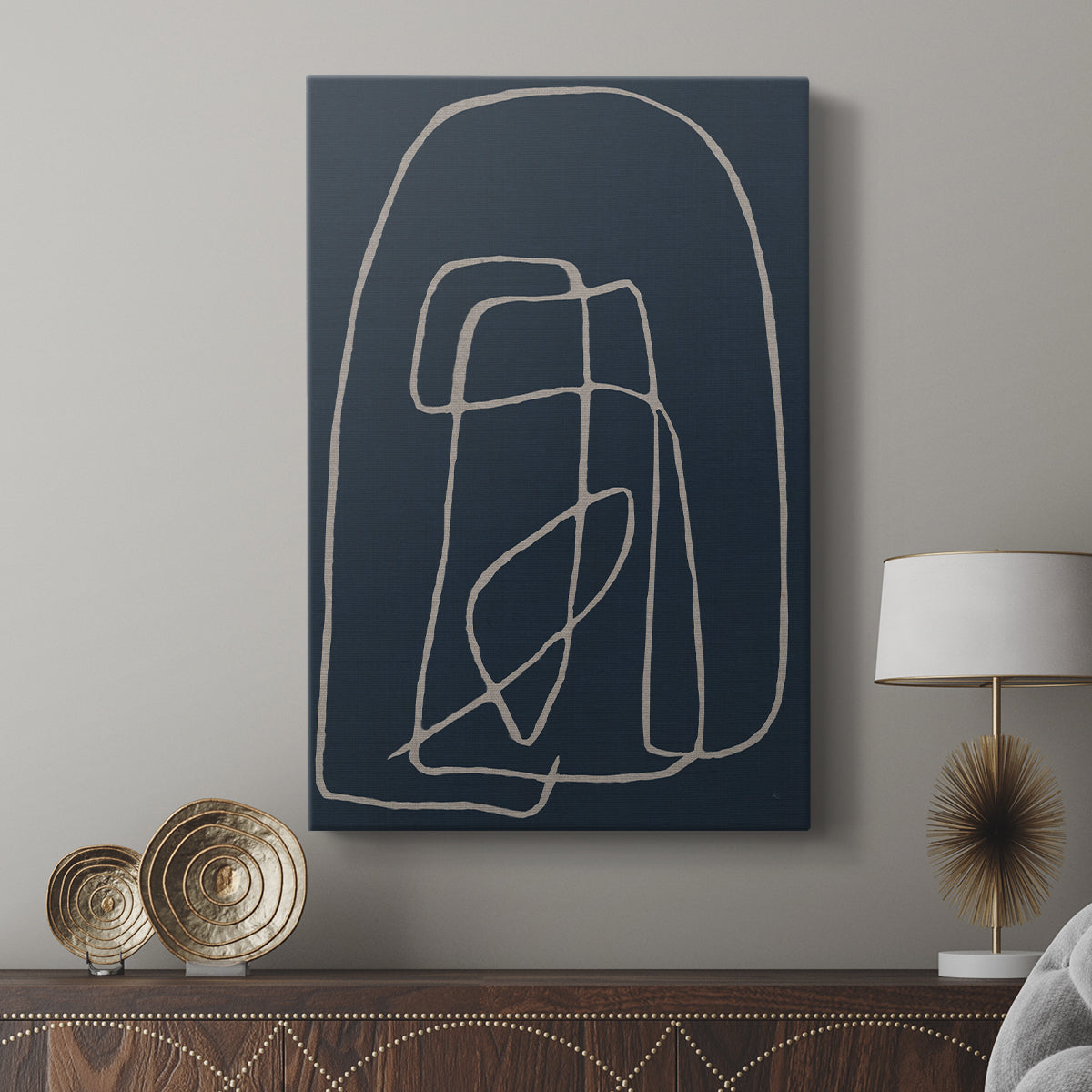 Shapes and Night Sky I - Canvas Art Print