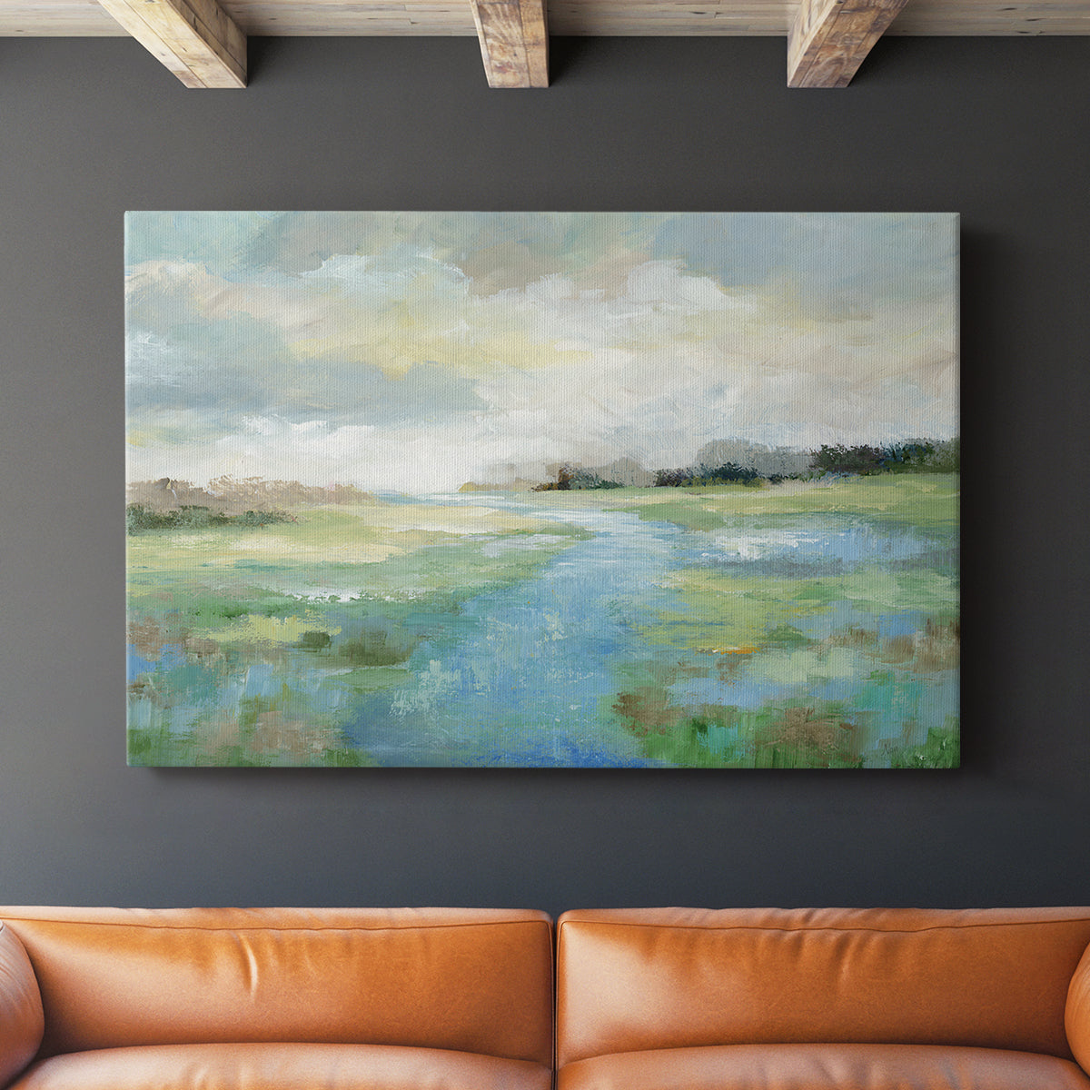 Winding Stream - Canvas Art Print