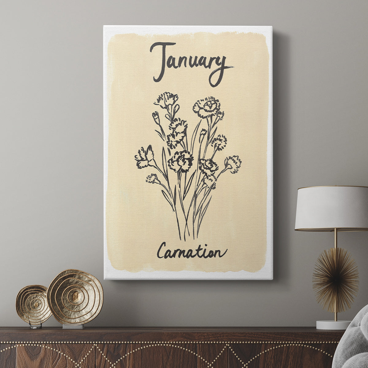 Birth Month I - Canvas Art Print