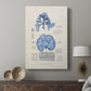 Blue Marine Algae IV - Canvas Art Print