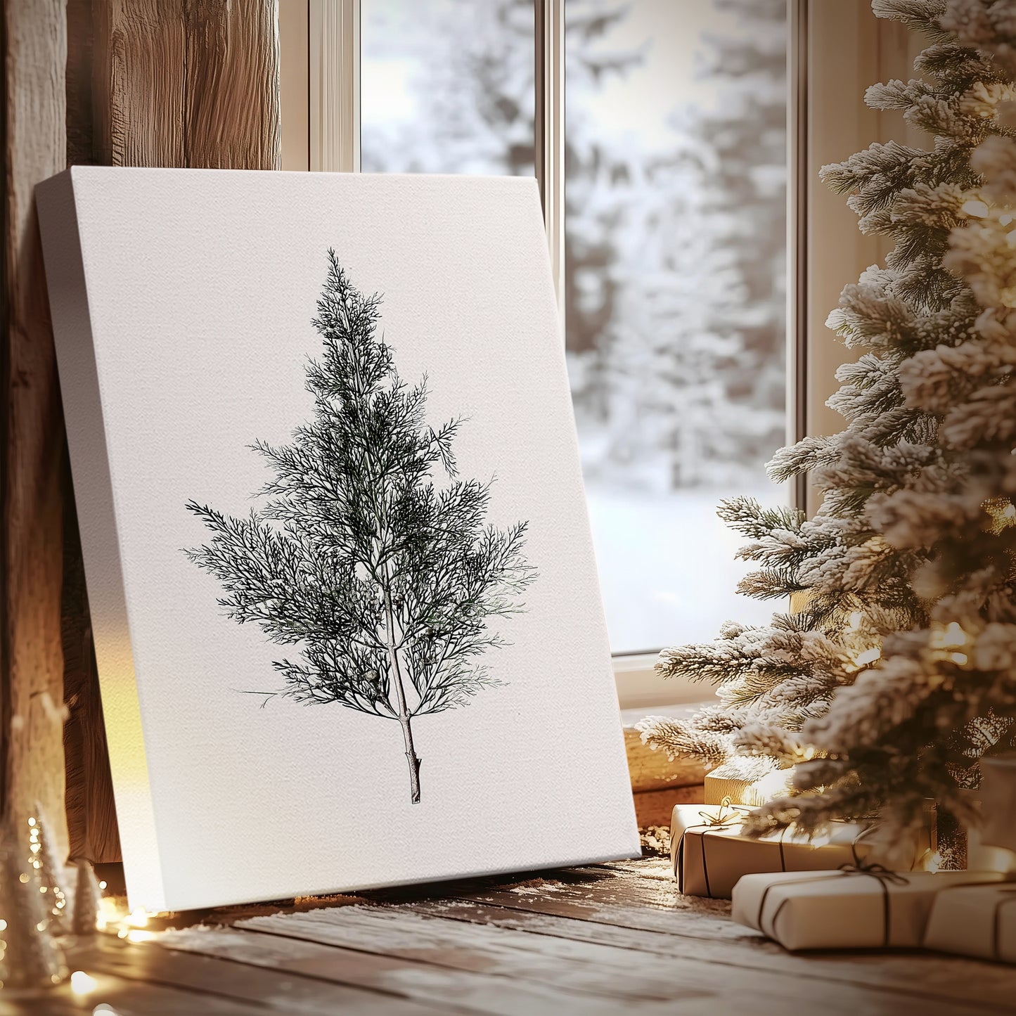 Silver Blessing of Pines - Canvas Art Print