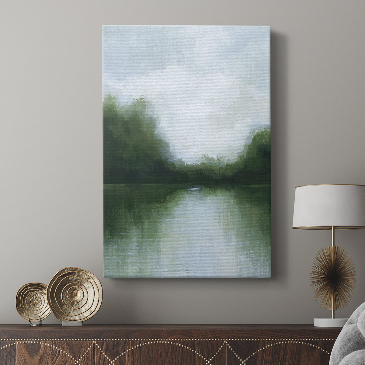 Mossy Reflections I - Canvas Art Print