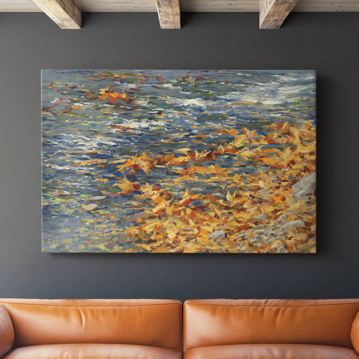 Autumn Creek - Canvas Art Print