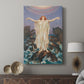 Canvas art print featuring a spiritual scene with movement and expressive gestures displayed in a modern interior space.