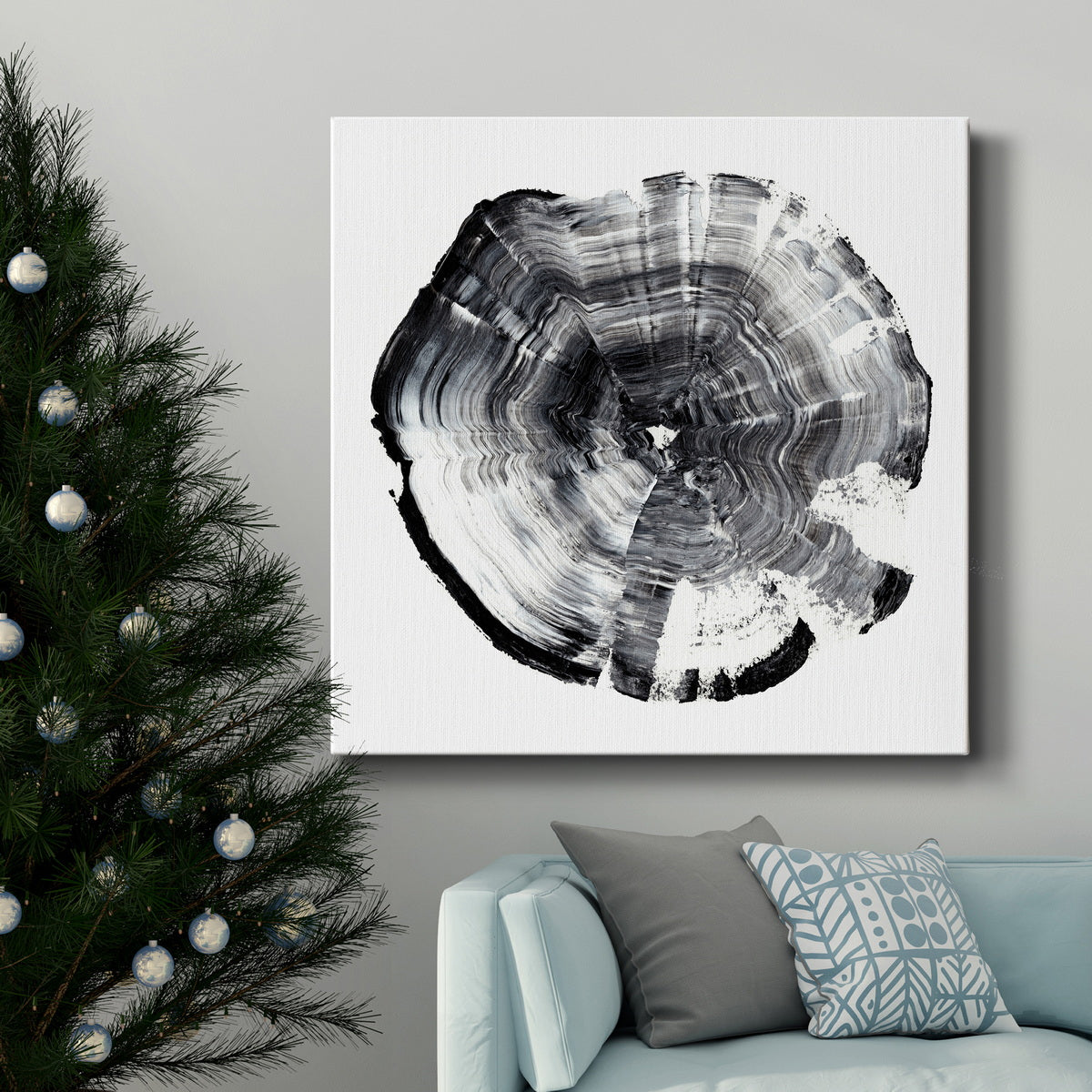 Tree Ring Abstract I-Premium Gallery Wrapped Canvas - Ready to Hang