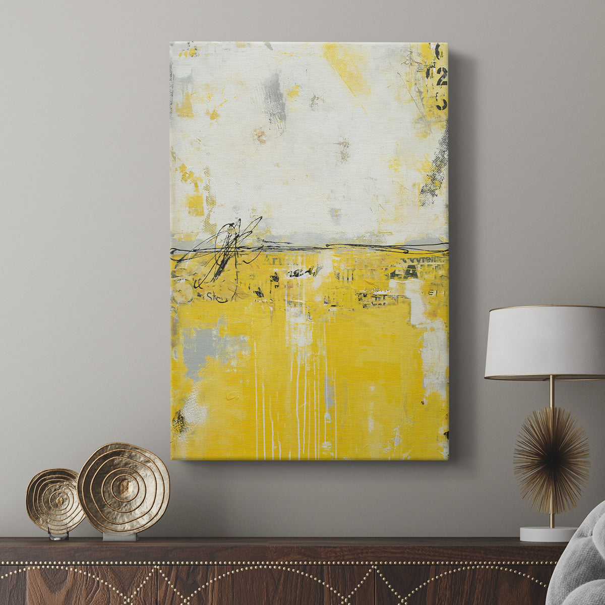 Yellow Bound - Canvas Art Print