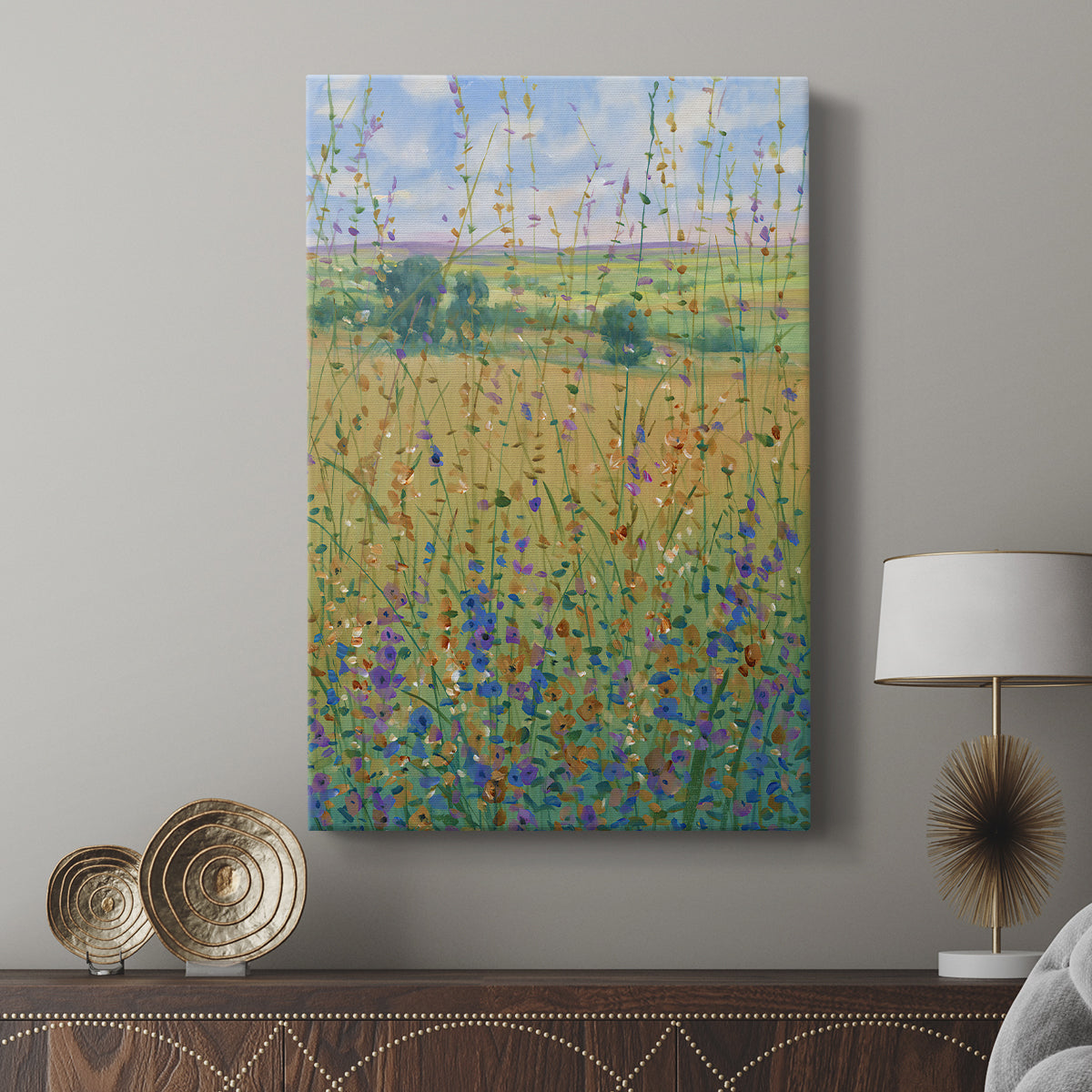 Wildflower Path I - Canvas Art Print