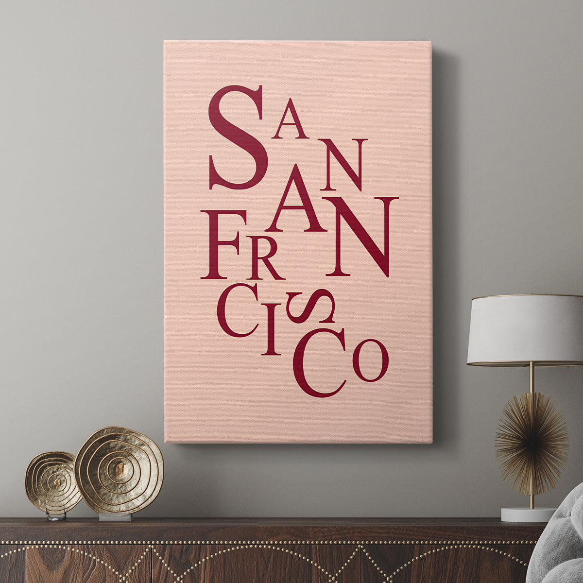 City Center Type II - Canvas Art Print