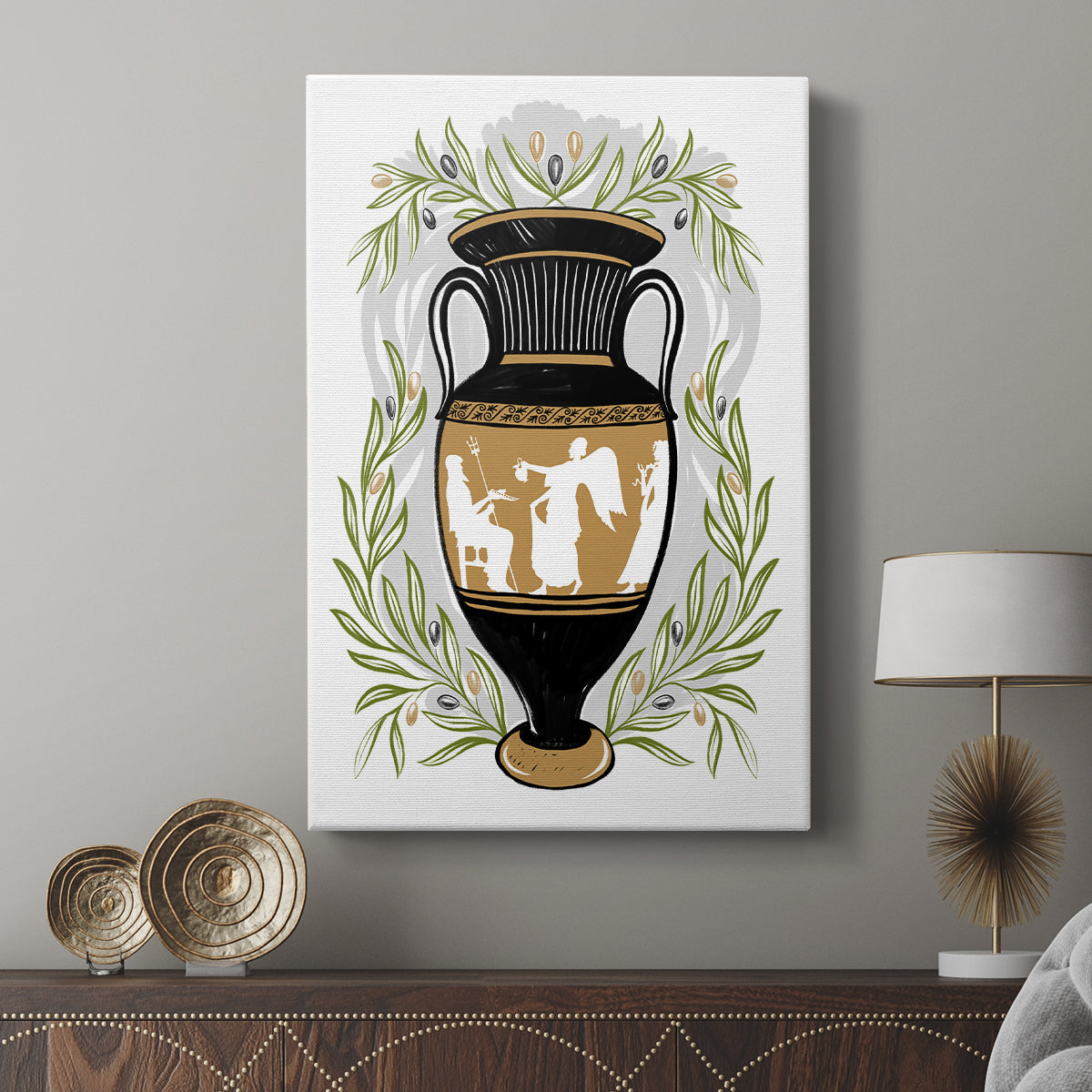 Greek Vases II - Canvas Art Print
