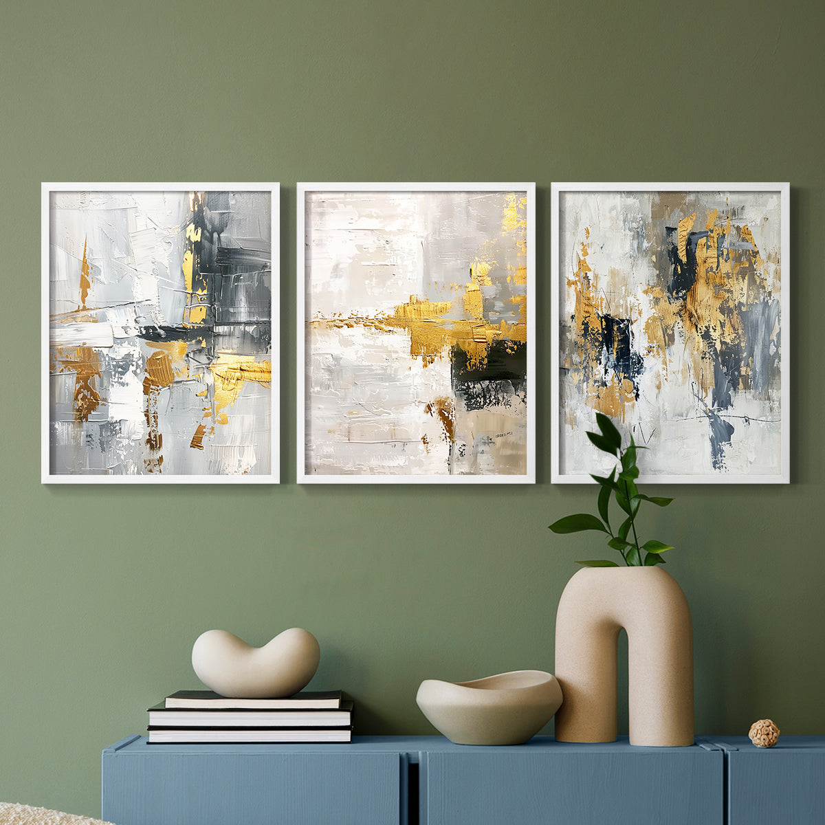 Abstract Series CLXIII - Restickable Framed Art Set