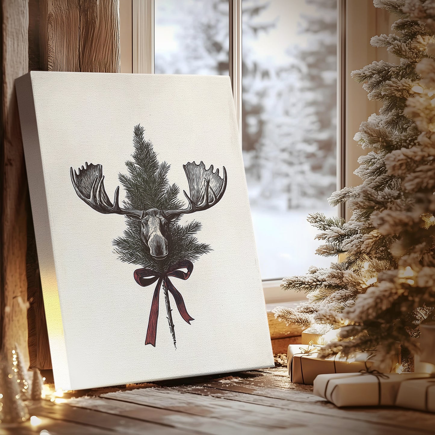 Snowwhite Dawn at Eve - Canvas Art Print