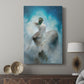 Canvas art print featuring a dreamlike scene with figure and celestial atmosphere displayed in a modern interior space.