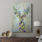 Fantastic Florals Deer, Portrait - Canvas Art Print