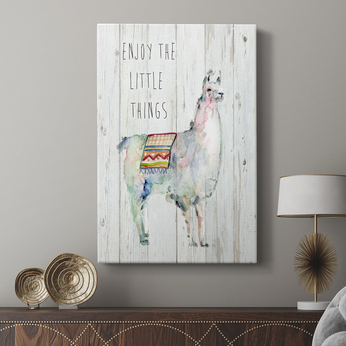 Llama Little Things - Canvas Art Print