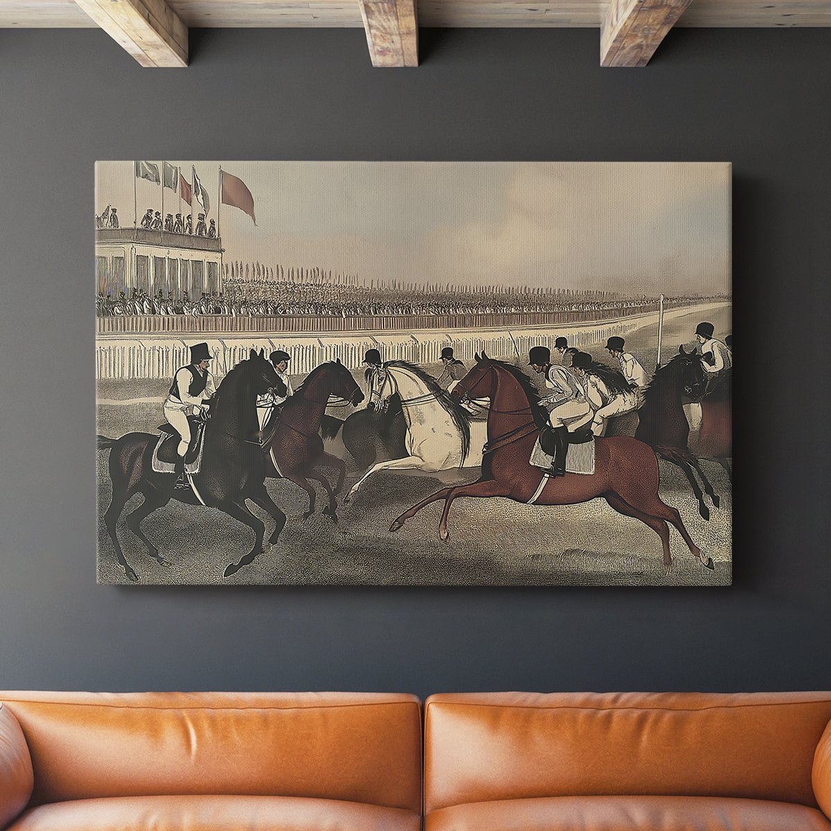 Vintage Jockey LVII - Canvas Art Print