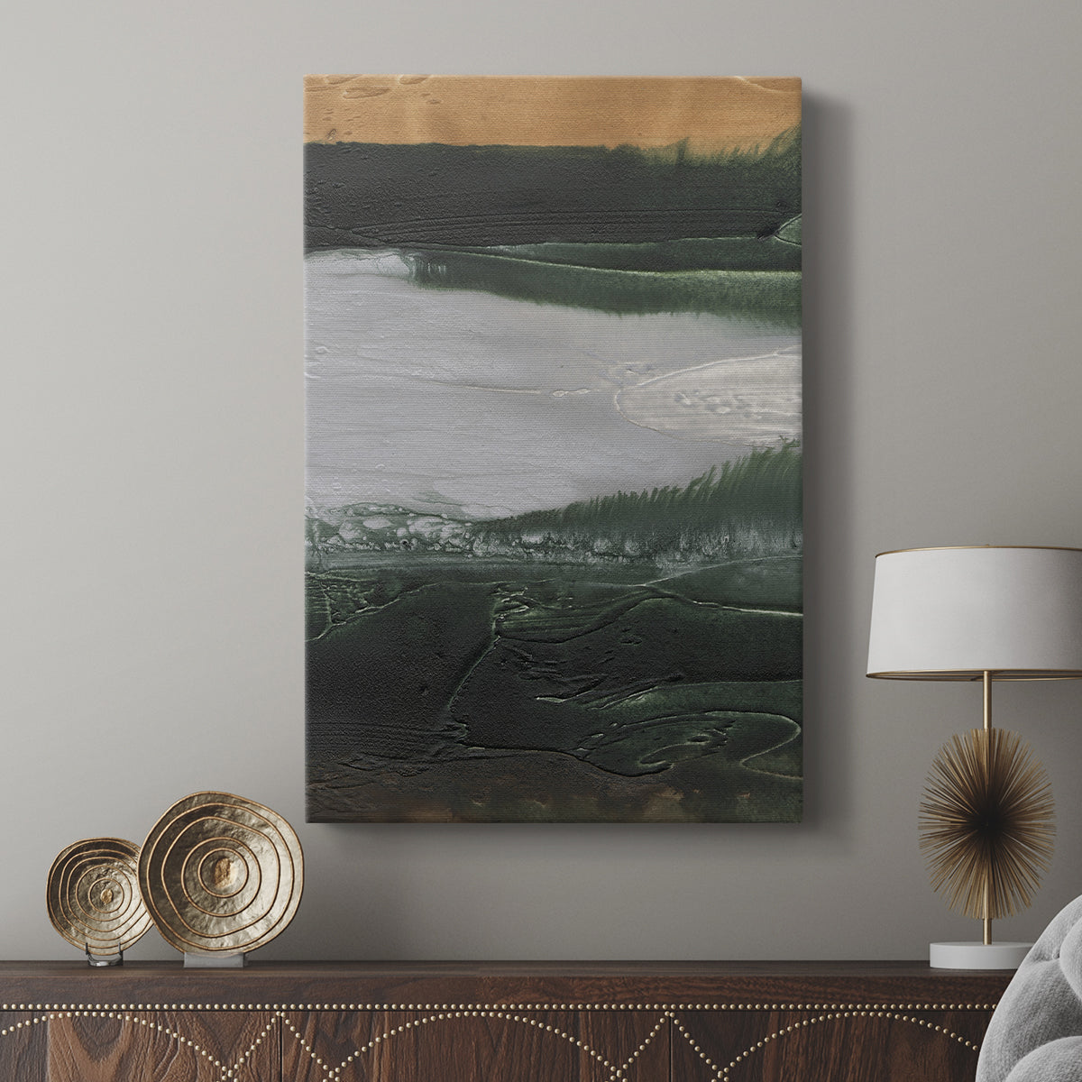 Embellished Coastal Plain II - Canvas Art Print
