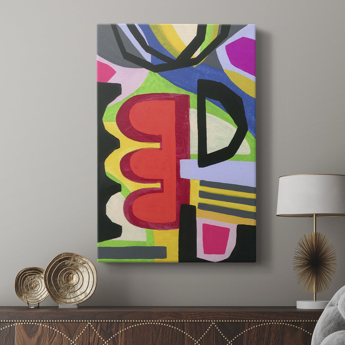 Bold Shape Shift I - Canvas Art Print