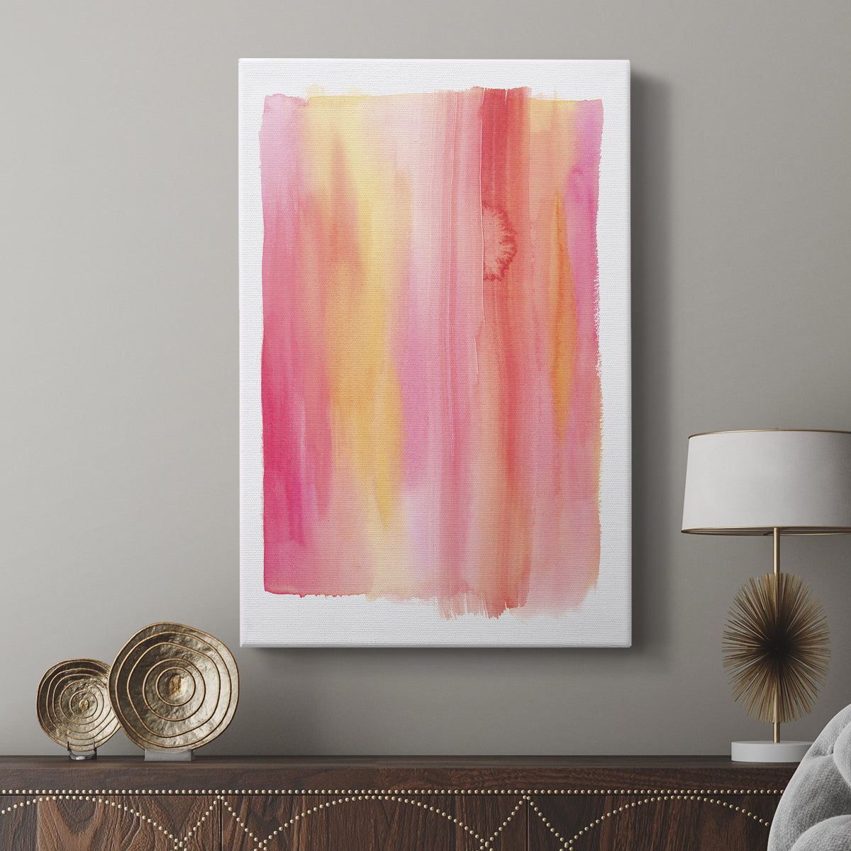Summer Sherbet Wash I - Canvas Art Print