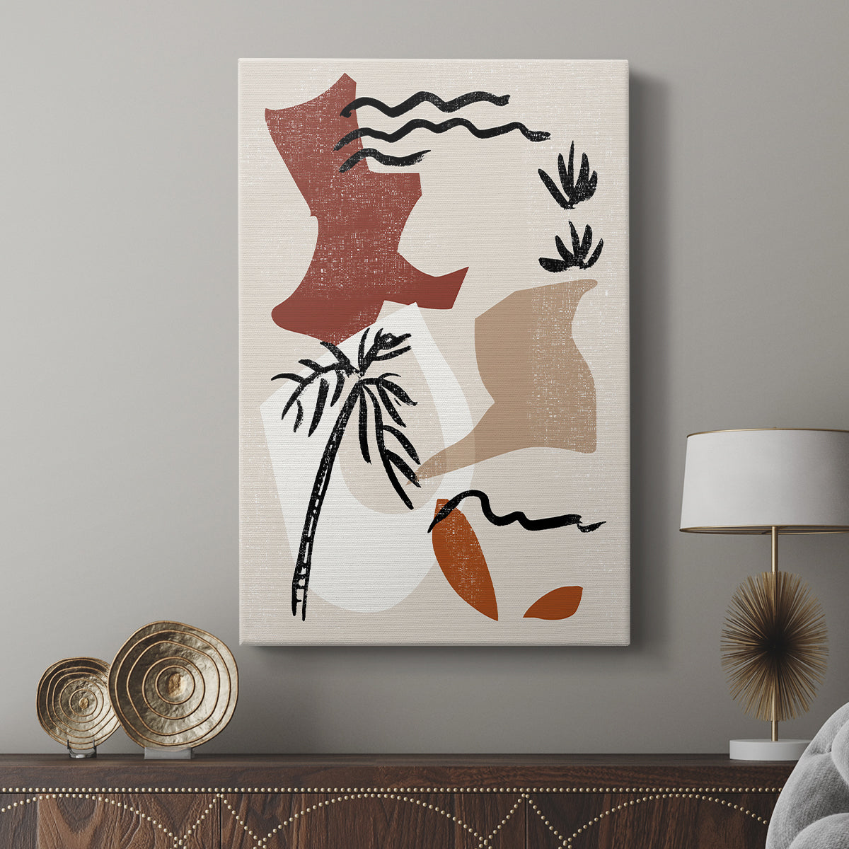 Soft Palms II - Canvas Art Print