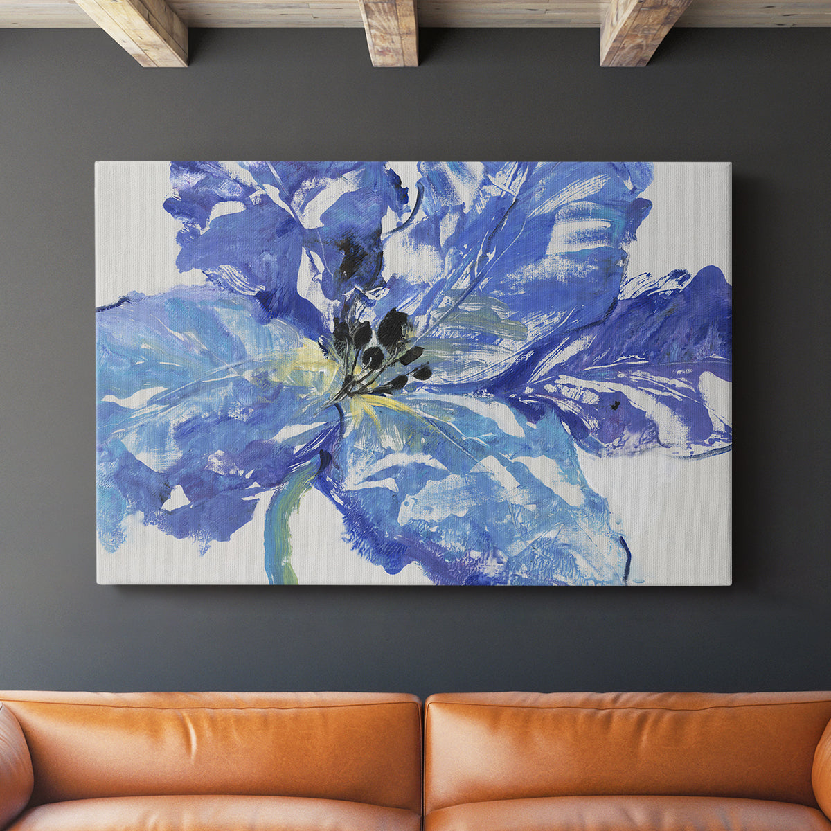 Fleur Bleue I - Canvas Art Print