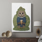 Latte Owl in Sweater - Canvas Art Print