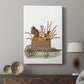 Squirrels In Pumpkin Wheelbarrow - Canvas Art Print