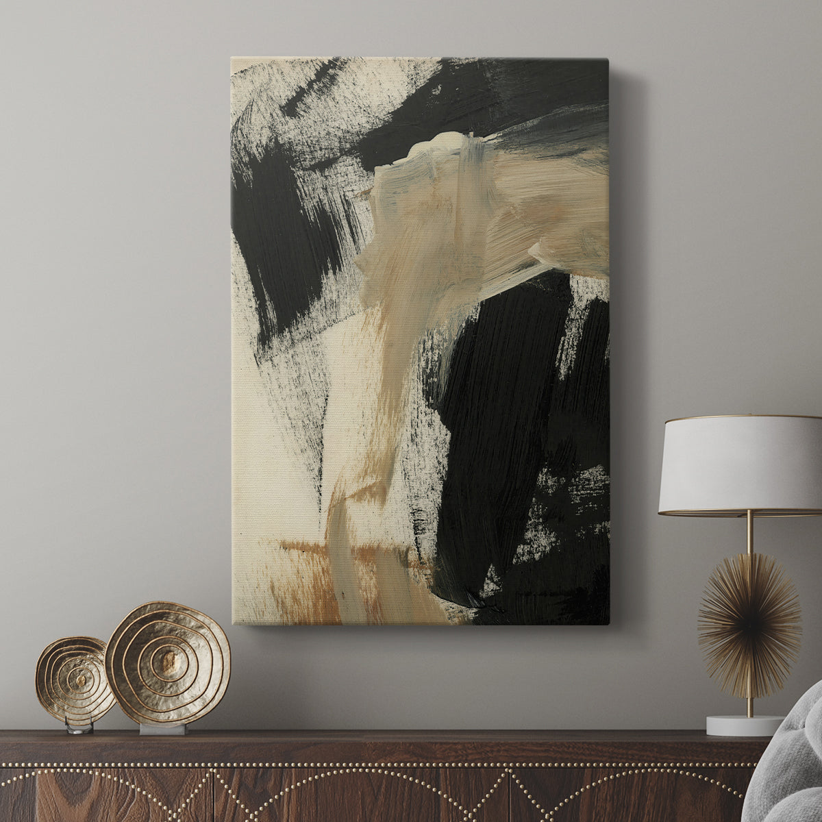 Baked Paintstrokes IV - Canvas Art Print