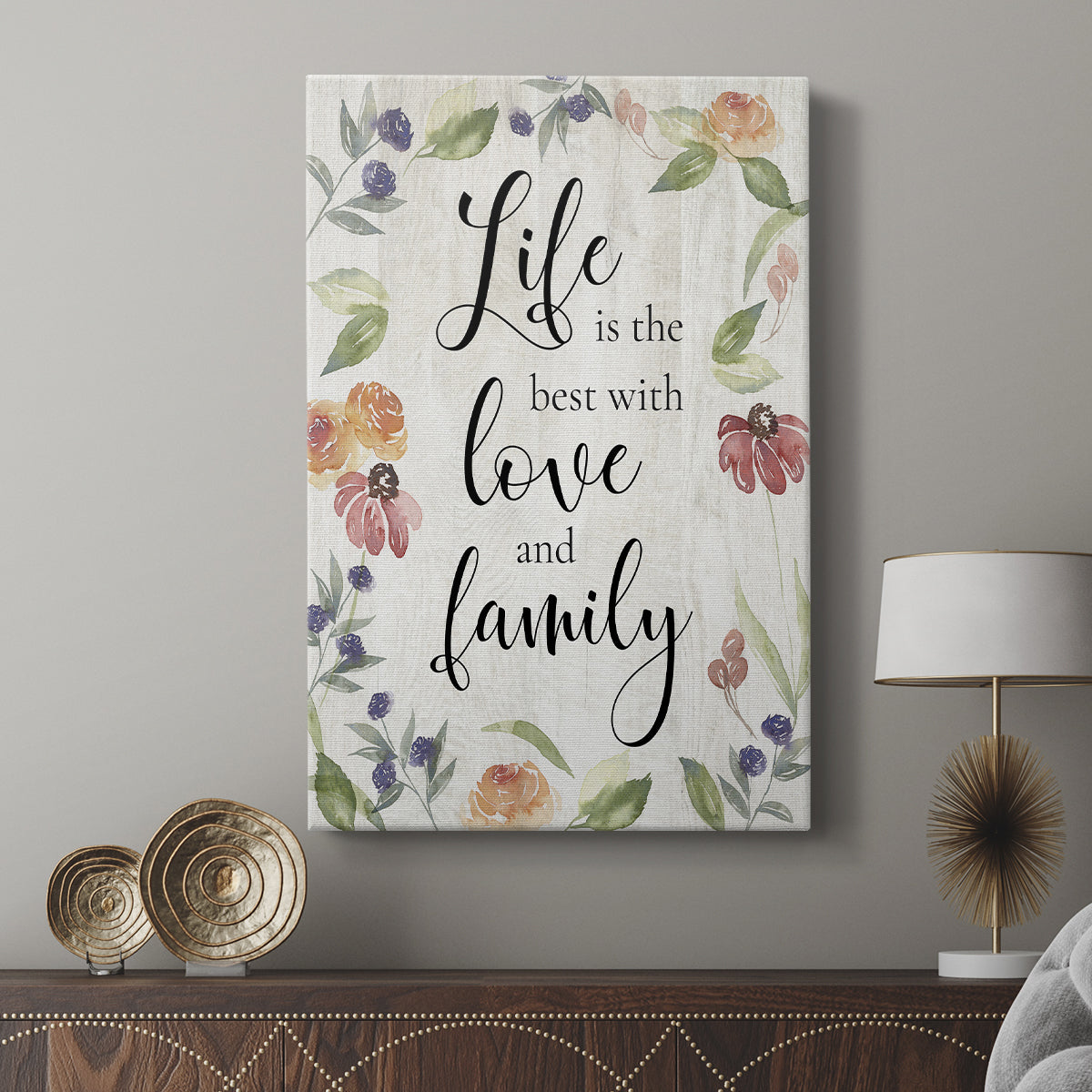 Life is the Best - Canvas Art Print