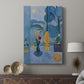 Canvas art print featuring a decorative still life with strong color contrast and pattern displayed in a modern interior space.