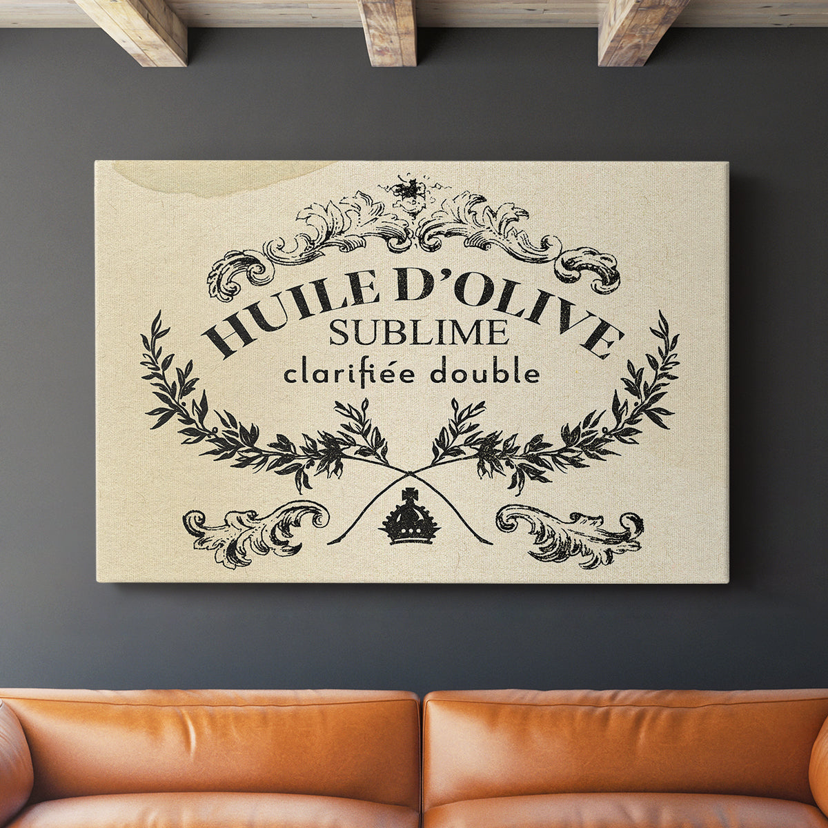 Antique French Label IV - Canvas Art Print