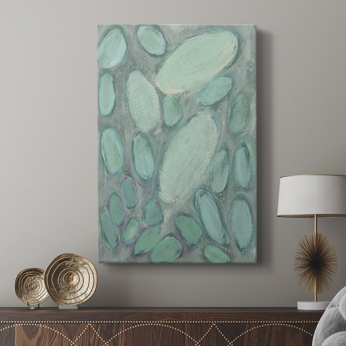 Blue Orbs II - Canvas Art Print