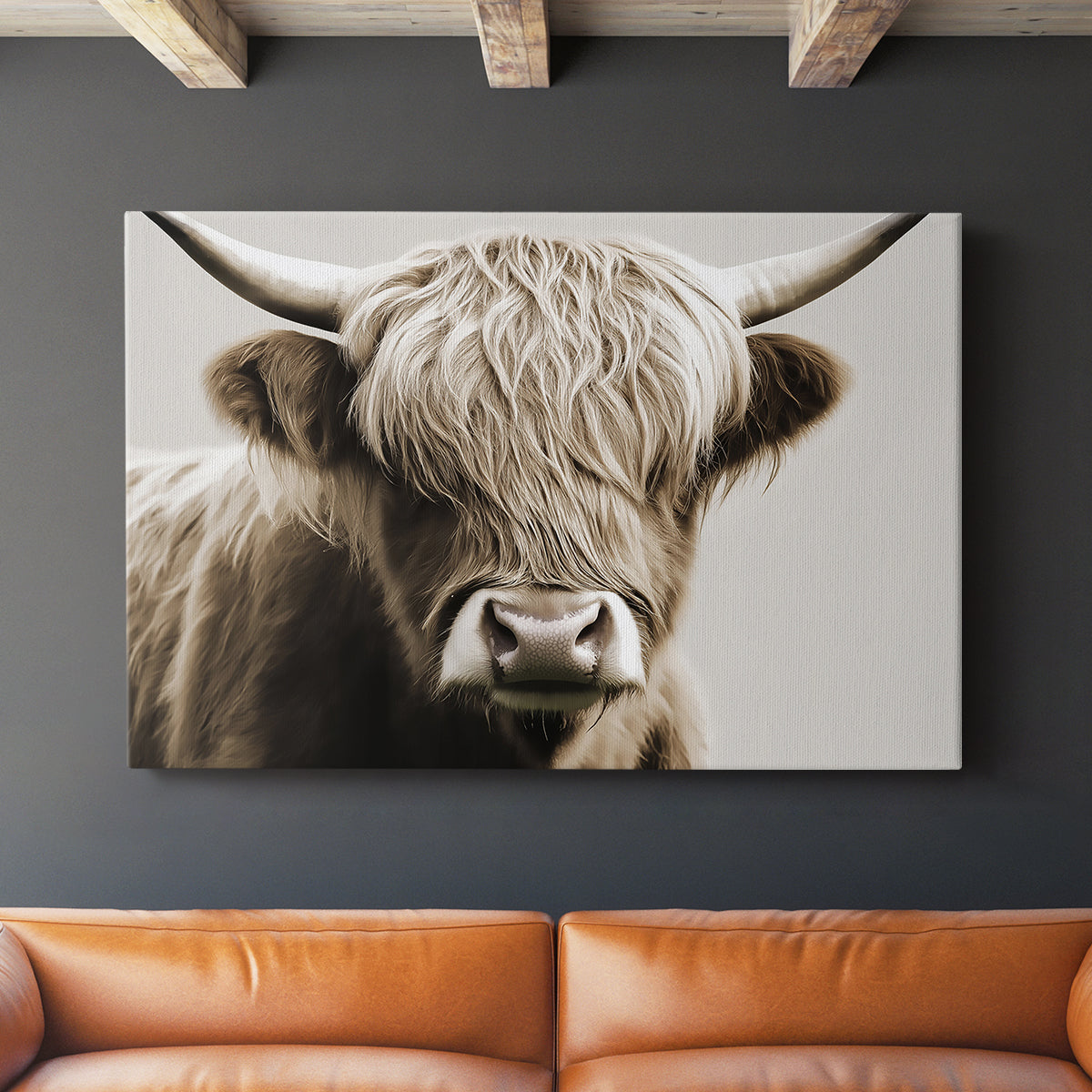 Highland Cow LXXXVI - Canvas Art Print