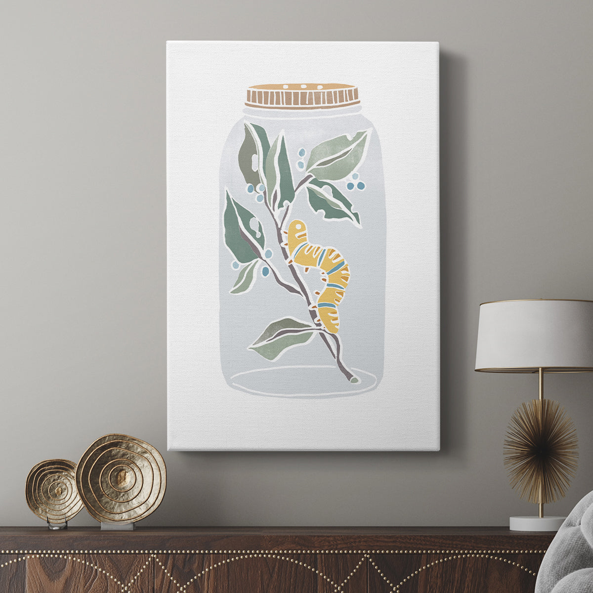 Nature Jar I - Canvas Art Print