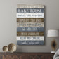 Simple Lake Rules - Canvas Art Print