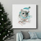 Christmas Critter Mouse-Premium Gallery Wrapped Canvas - Ready to Hang