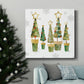 Golden Christams Trees-Premium Gallery Wrapped Canvas - Ready to Hang