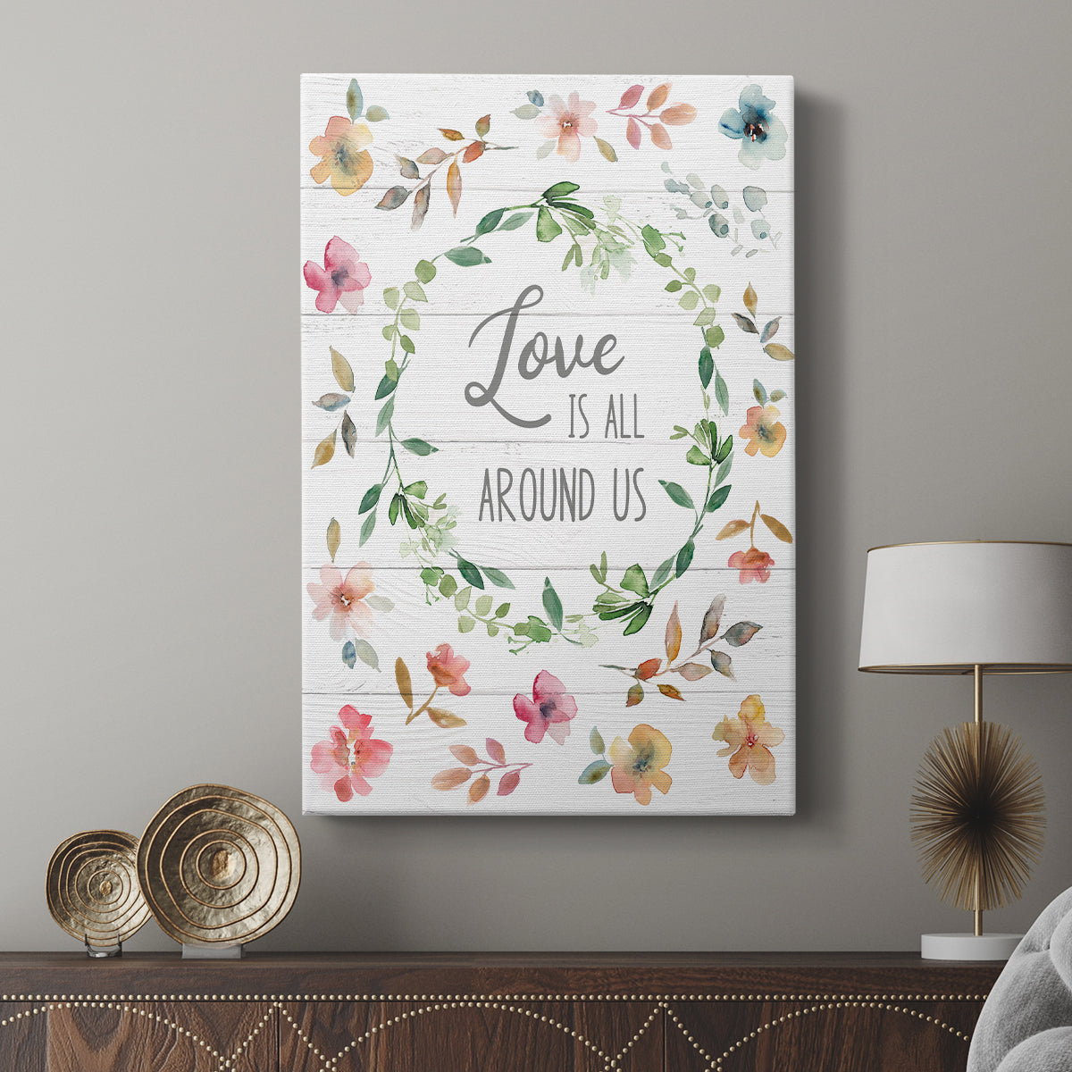 Love is All Around Us - Canvas Art Print