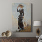 Canvas art print featuring a calm outdoor scene with gentle tones and open space displayed in a modern interior space.