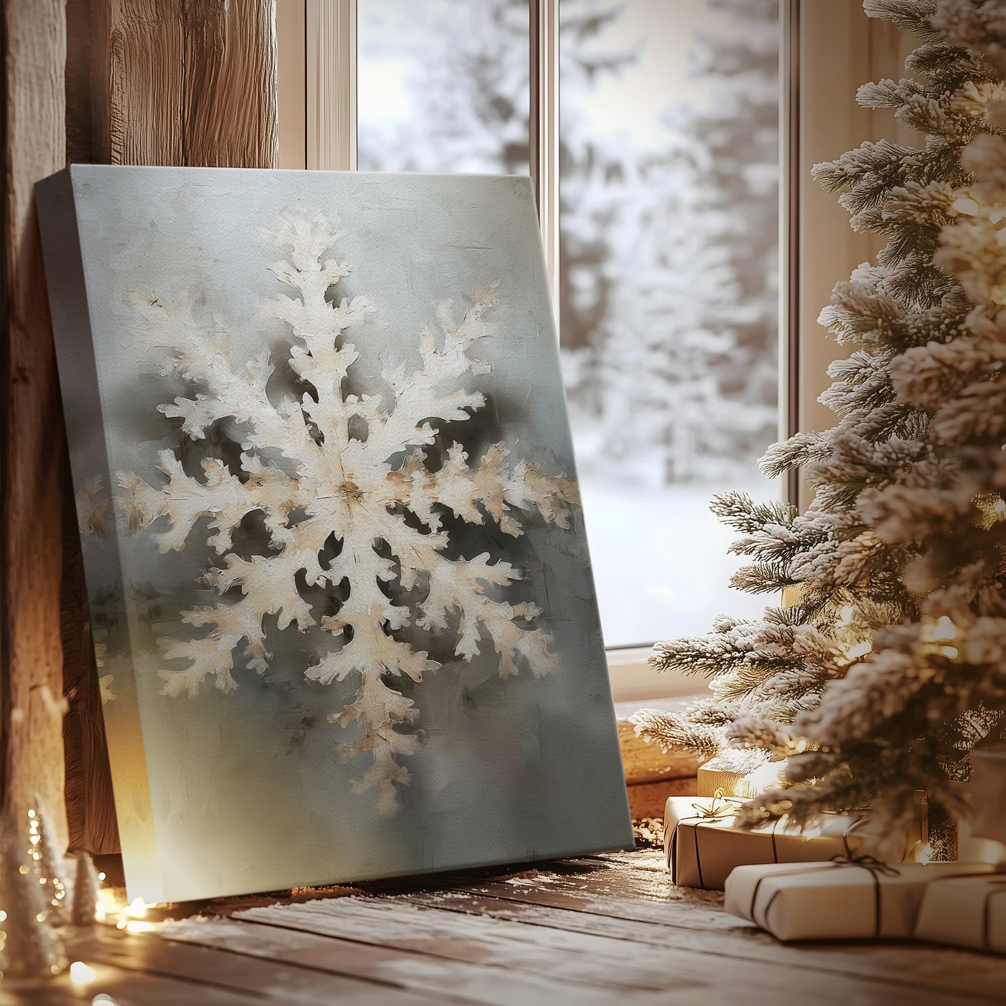 Twilight of Chalk Nativity - Canvas Art Print
