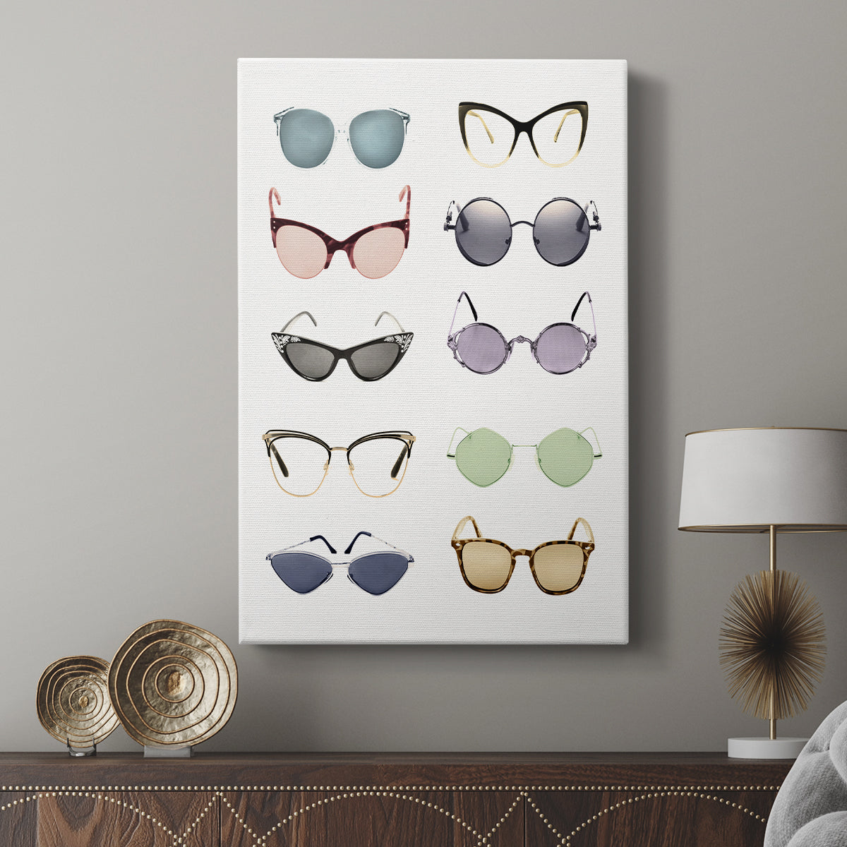 Vintage Glasses I - Canvas Art Print