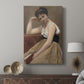 Canvas art print featuring a calm composition with gentle tones and relaxed posture displayed in a modern interior space.